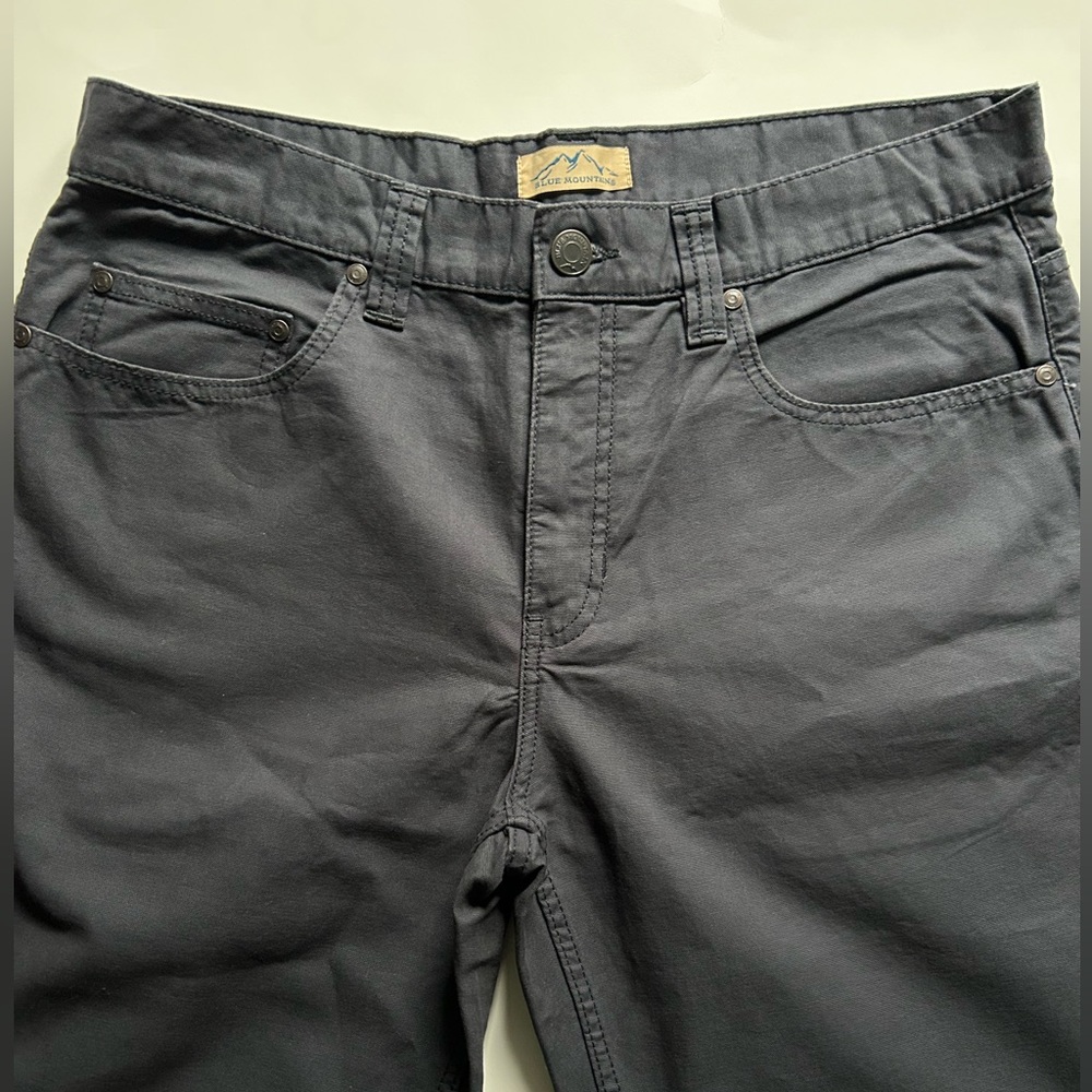 Blue Mountain Relaxed Fit Mid-Rise Utility Canvas Pants
